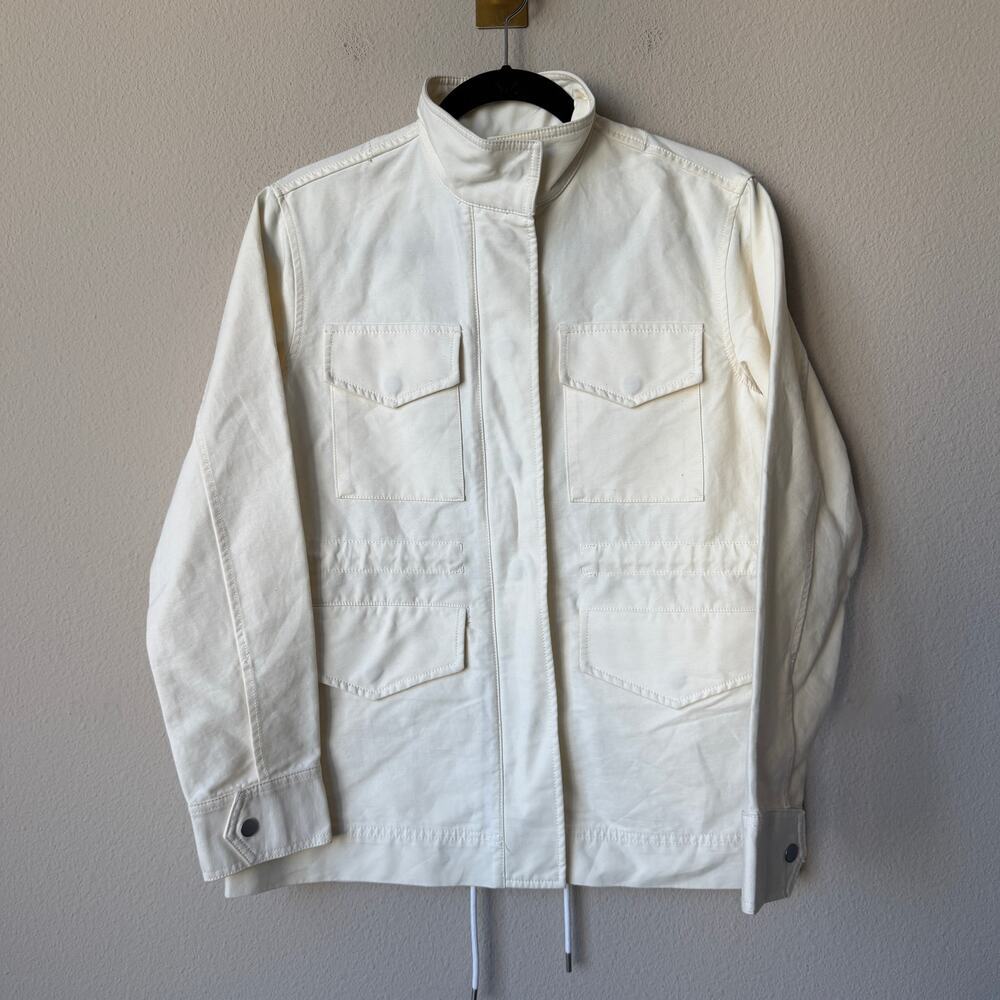 Everlane Organic Cotton Utility Cargo Field Jacket in Peyote Size XS - Picture 2 of 5